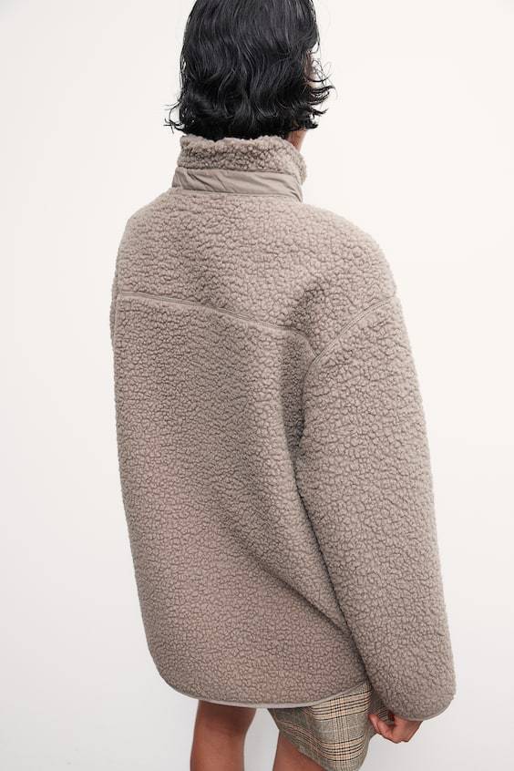 HM Jacke aus Teddyfleece 50% Rabatt mit kostenlosem Versand