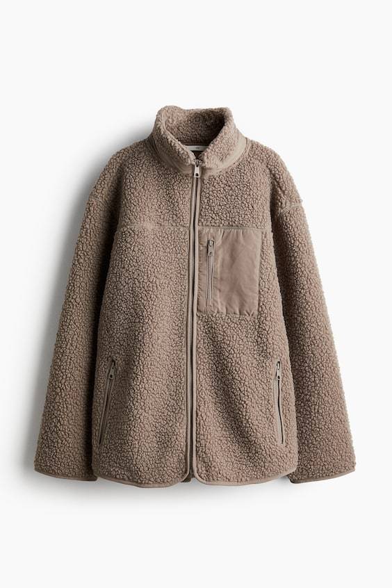 HM Jacke aus Teddyfleece 50% Rabatt mit kostenlosem Versand