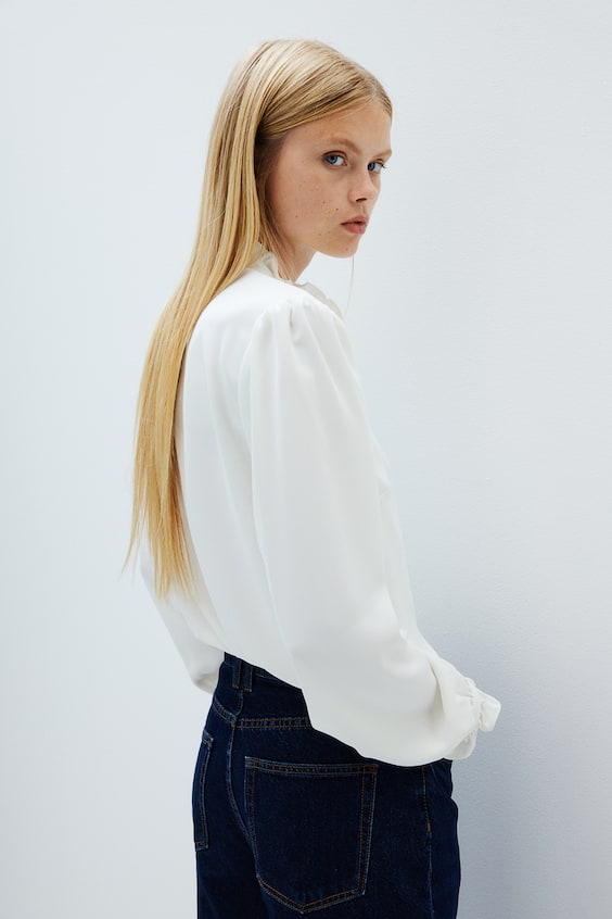 HM Bluse mit Volants Clearance-Verkauf