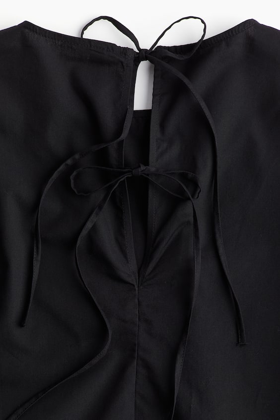 HM Baumwollbluse mit Bindedetail 2025