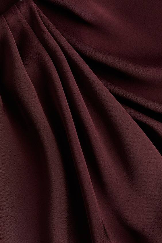 HM Satinbluse mit Faltendetail Auslauf