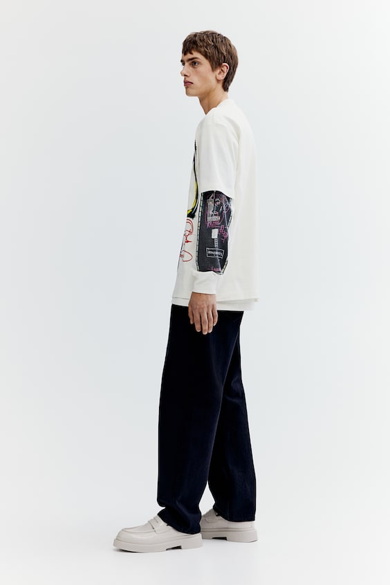 HM Baumwoll-T-Shirt in Relaxed Fit Fabrik Onlineshop