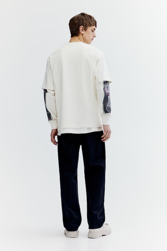 HM Baumwoll-T-Shirt in Relaxed Fit Fabrik Onlineshop