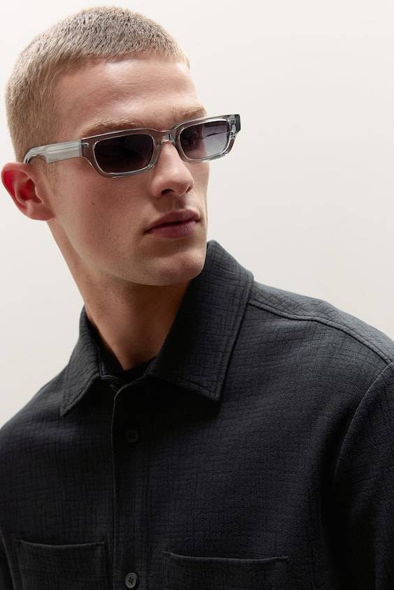 HM Overshirt mit Struktur in Regular Fit