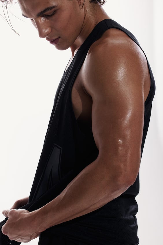 HM Oversized Fit Printed sports vest top in DryMove™ Versandkostenfrei