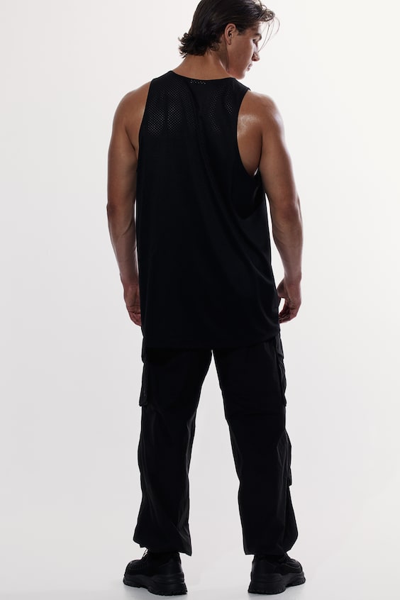 HM Oversized Fit Printed sports vest top in DryMove™ Versandkostenfrei