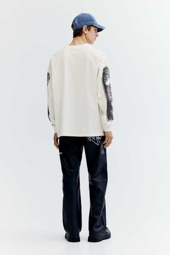 HM Langarmshirt aus Baumwolle in Oversized Fit Exklusive Angebote