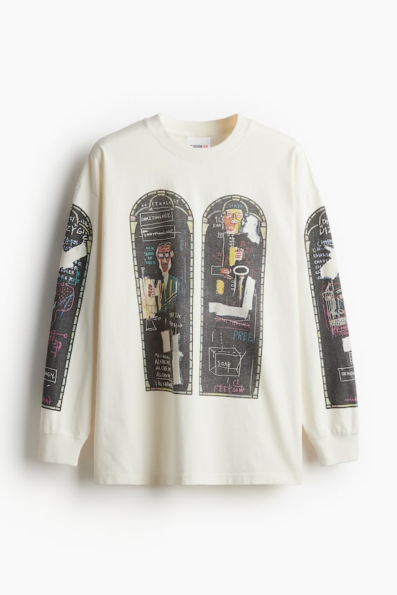 HM Langarmshirt aus Baumwolle in Oversized Fit Exklusive Angebote