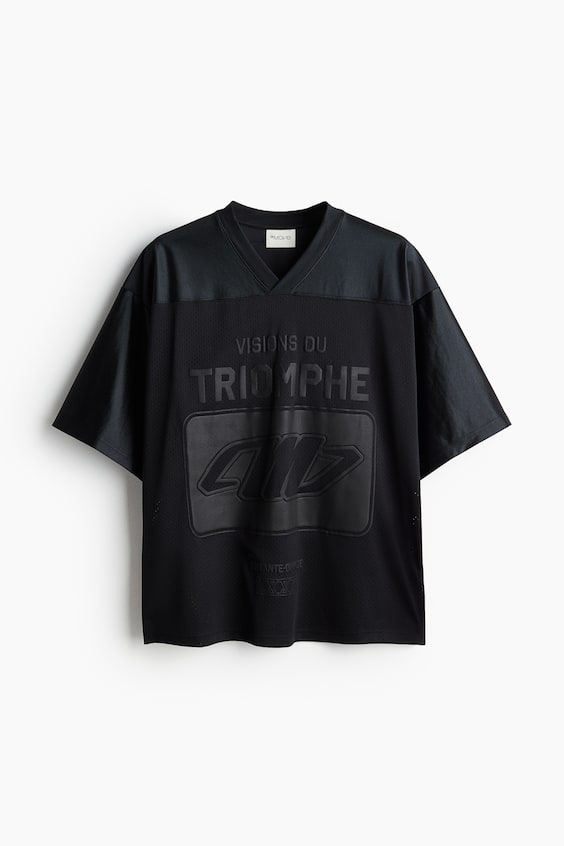 HM Loose Fit Printed sports top in DryMove™ Große Rabatte