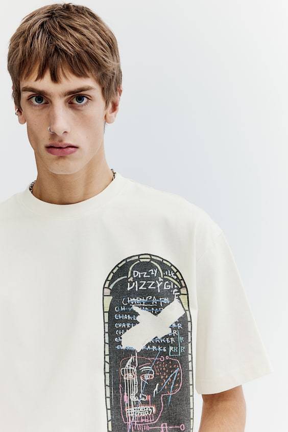 HM Baumwoll-T-Shirt in Relaxed Fit Neuheiten