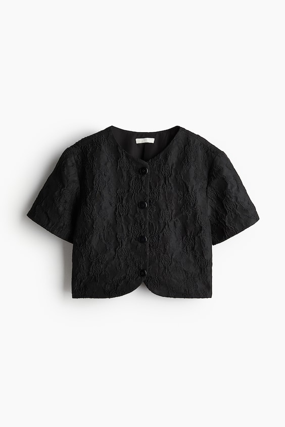 HM Cropped Bluse Nur für heute