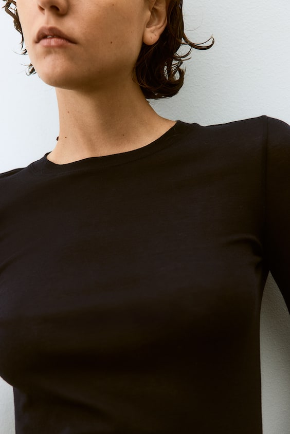 HM Jerseyshirt aus Pima-Baumwolle Vierteljährliche Förderung