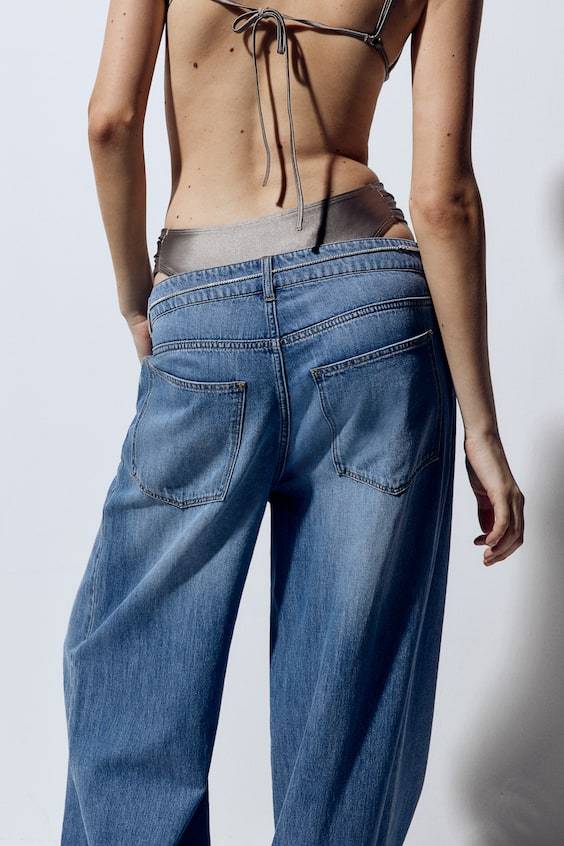 HM Baggy Wide Low Jeans Preisnachlass