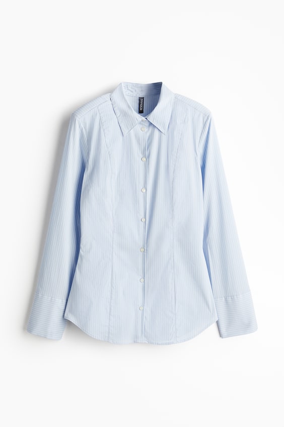 HM Taillierte Bluse mit Schulterpolstern Cyber Monday