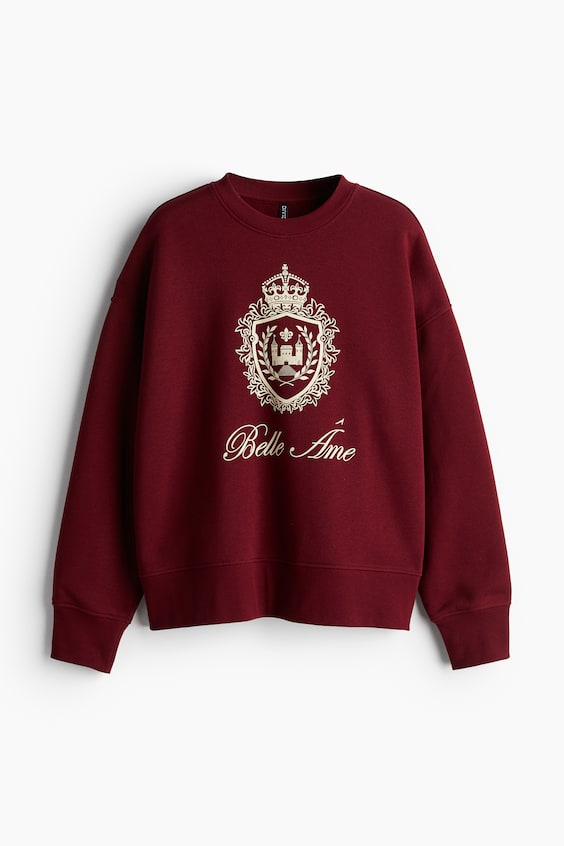 HM Oversized Sweatshirt mit Motiv Zeitlich begrenztes Angebot