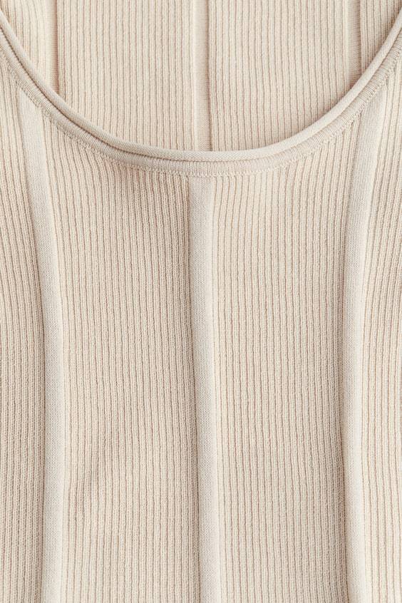 HM Flared-skirt rib-knit mini dress Riesige Ersparnisse