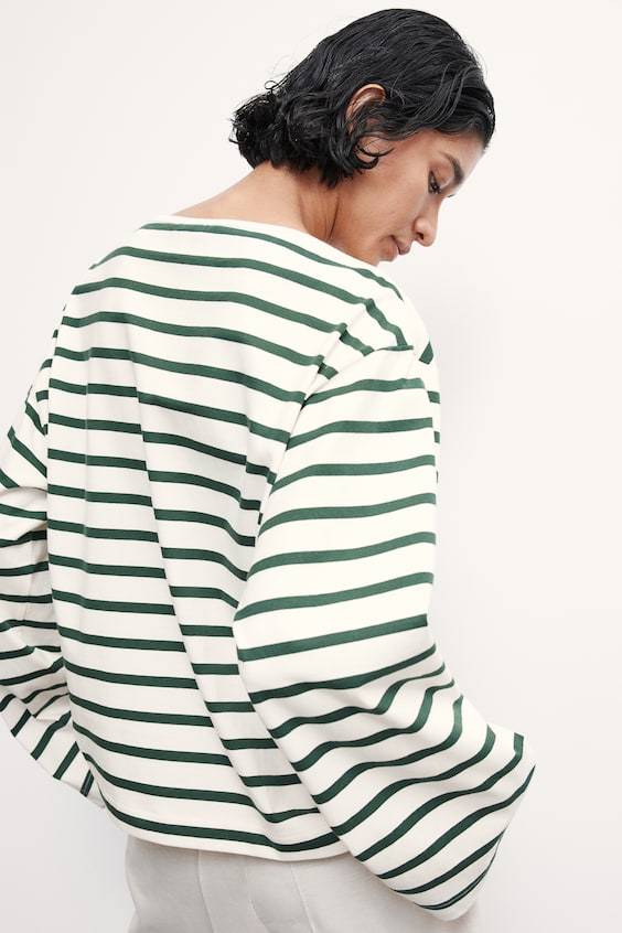 HM Oversized Shirt mit U-Boot-Ausschnitt JETZT KAUFEN