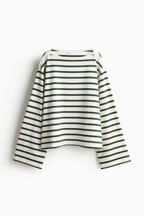 HM Oversized Shirt mit U-Boot-Ausschnitt JETZT KAUFEN