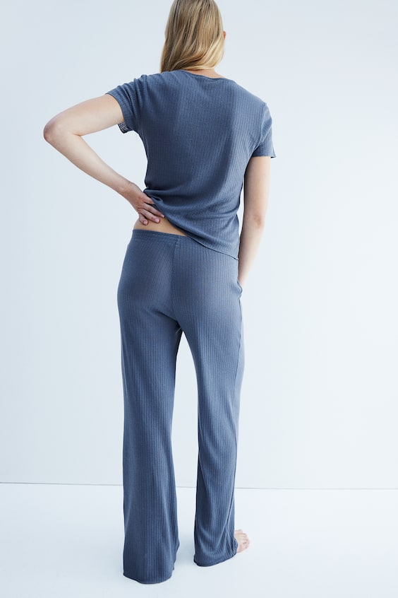 HM Gerippter Pyjama Sonderangebot der Fabrik