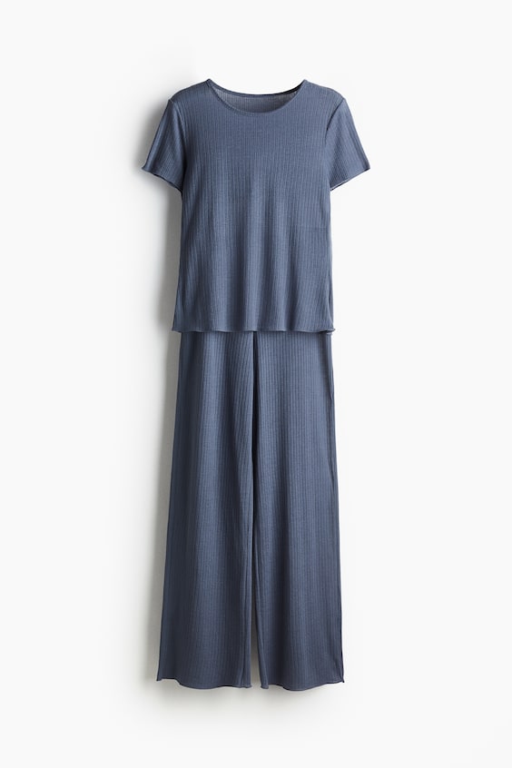 HM Gerippter Pyjama Sonderangebot der Fabrik