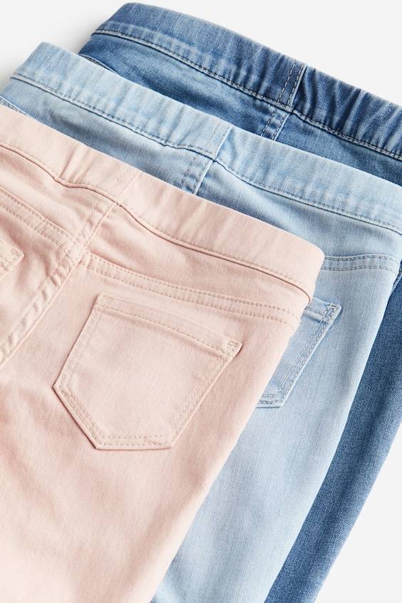 HM 3er-Pack Denimjeggings Flash Sale