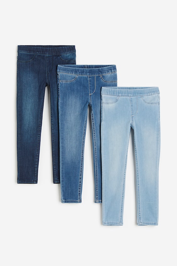 HM 3er-Pack Denimjeggings Begrenzte Freigabe