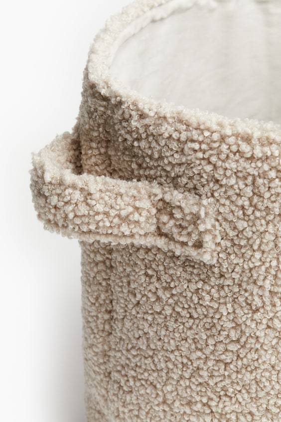 HM Kleiner Aufbewahrungskorb aus Teddyfleece zollfrei