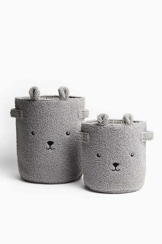 HM Aufbewahrungskorb aus Teddyfleece