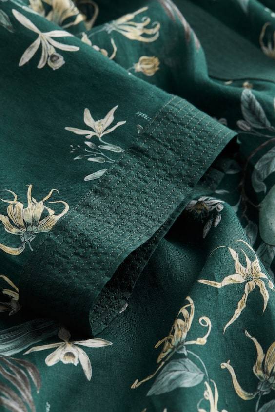 HM Morgenmantel mit Botanikprint Begrenztes Angebot