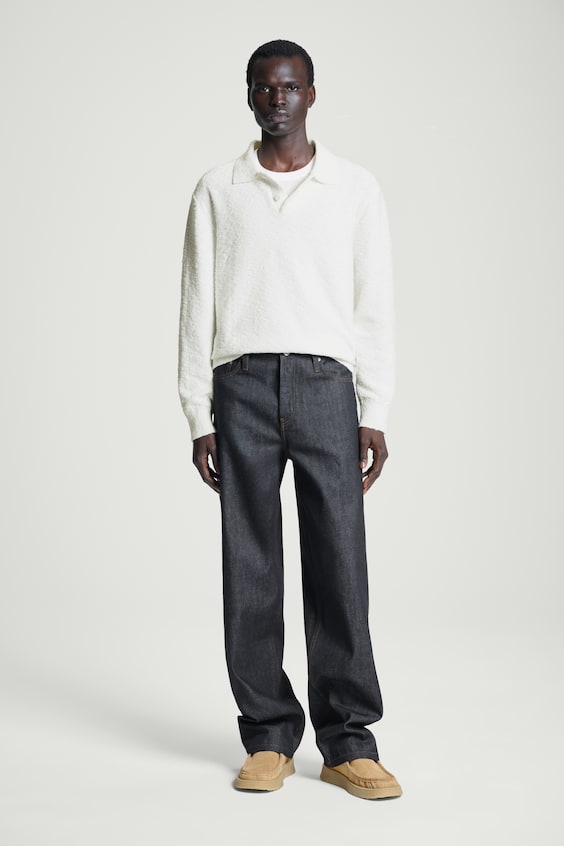 HM LANGÄRMLIGES BOUCLÉ-POLOSHIRT Bis zu 55% Rabatt