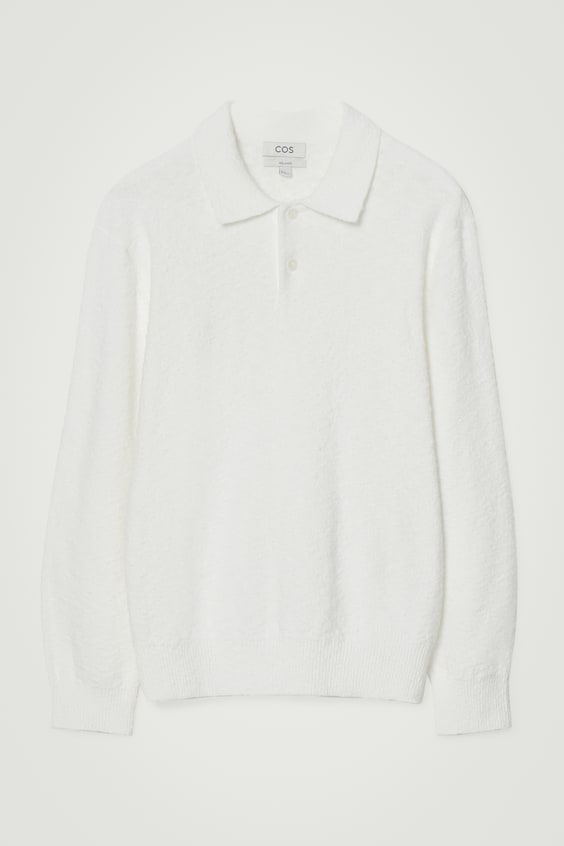 HM LANGÄRMLIGES BOUCLÉ-POLOSHIRT Bis zu 55% Rabatt