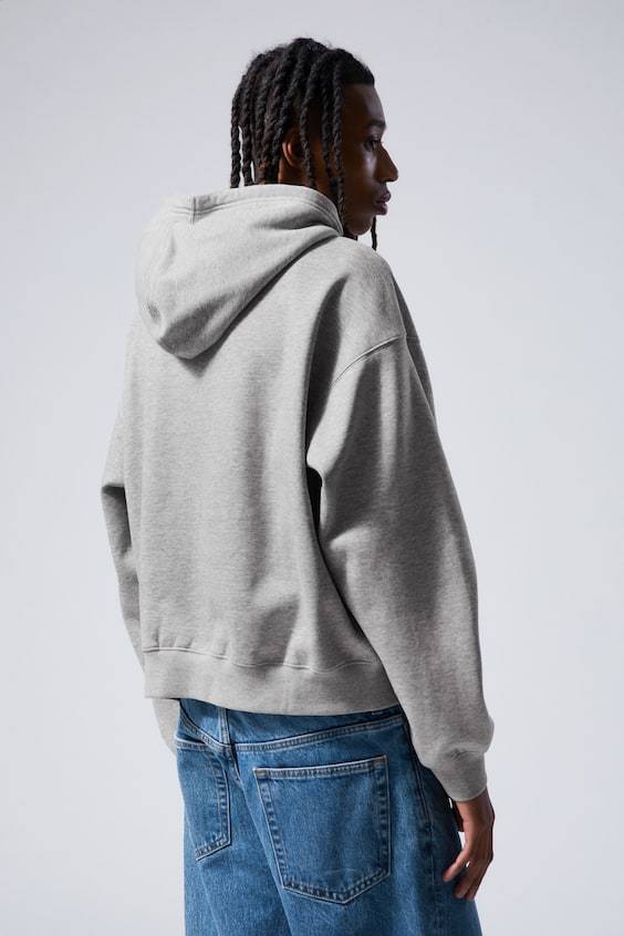 HM Kastiger, mittelschwerer Hoodie mit Reißverschluss Clearance-Verkauf