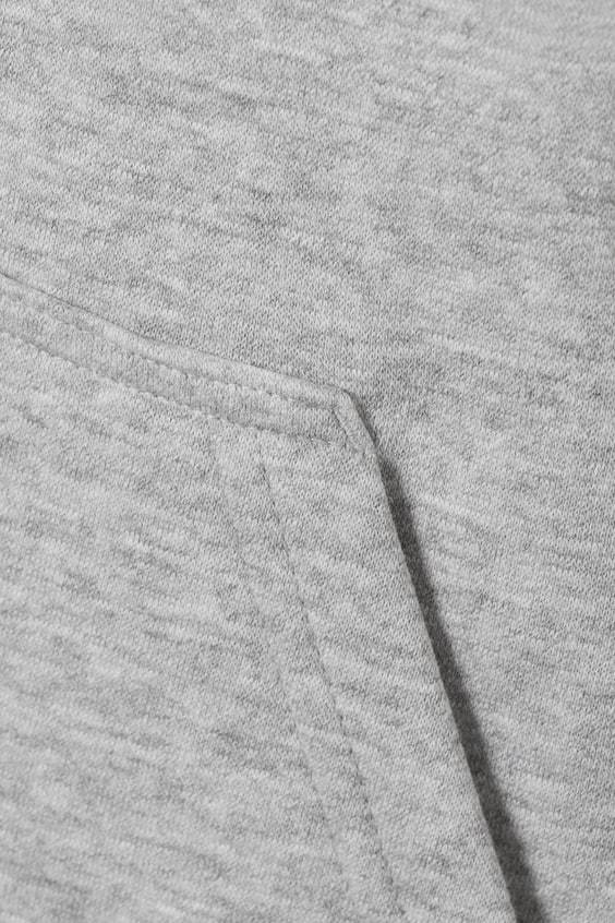 HM Kastiger, mittelschwerer Hoodie mit Reißverschluss Clearance-Verkauf