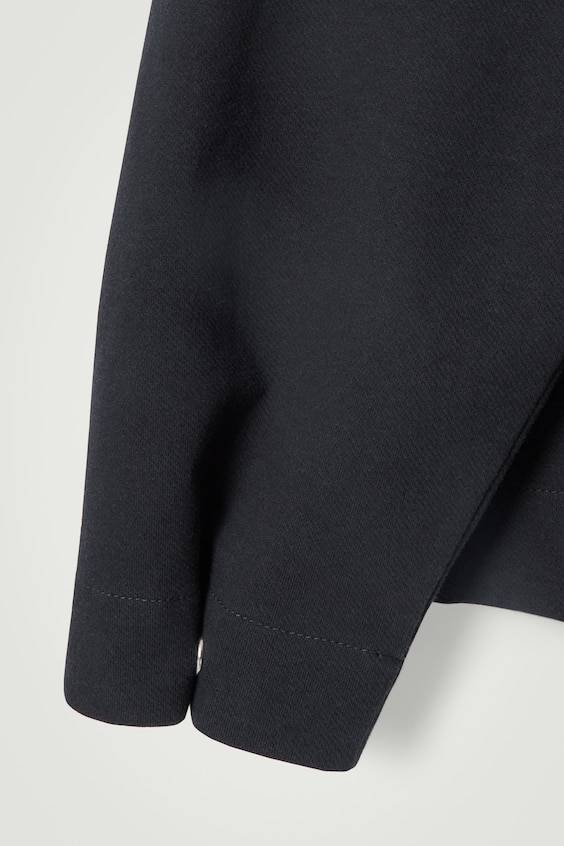 HM SWEATSHIRT AUS TWILL MIT KURZEM REISSVERSCHLUSS Auslauf