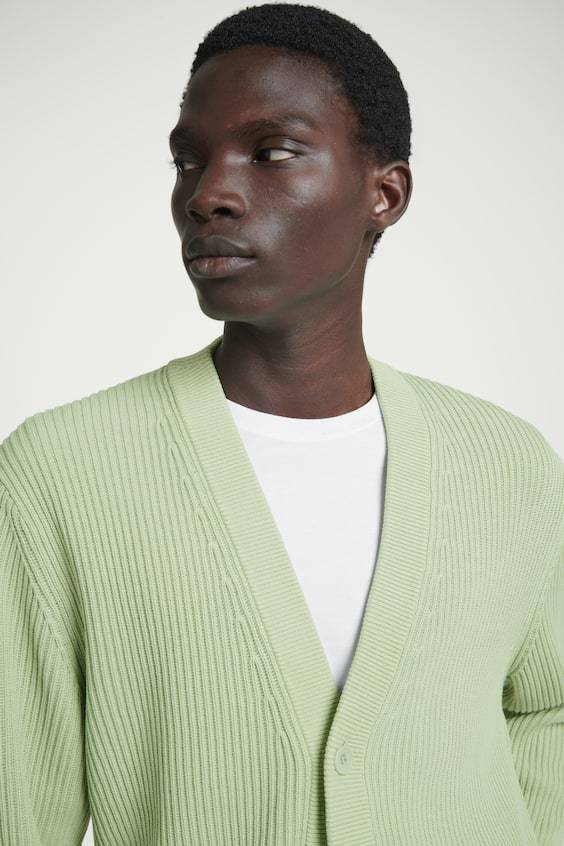 HM BAUMWOLL-STRICKJACKE MIT ACID-WASCHUNG Hotsell