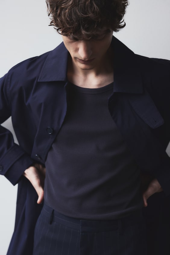 HM Geripptes Tanktop in Slim Fit Versandkostenfrei