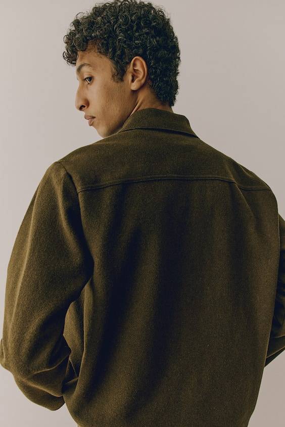 HM Overshirt aus Wollmix Regular Fit Großer Ausverkauf