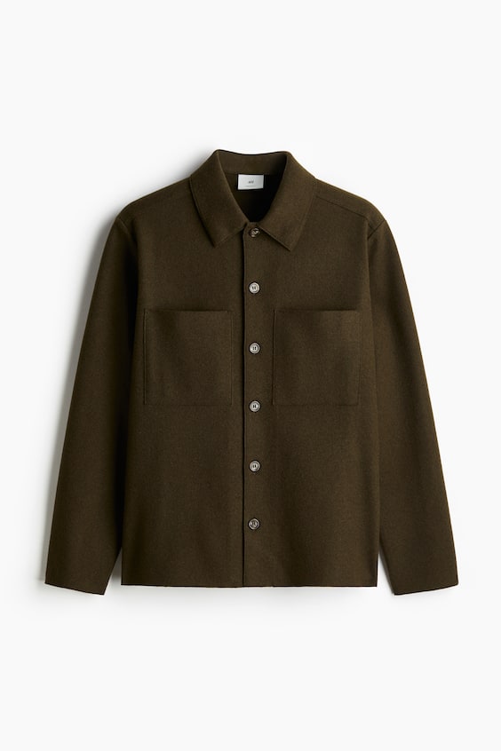 HM Overshirt aus Wollmix Regular Fit Großer Ausverkauf