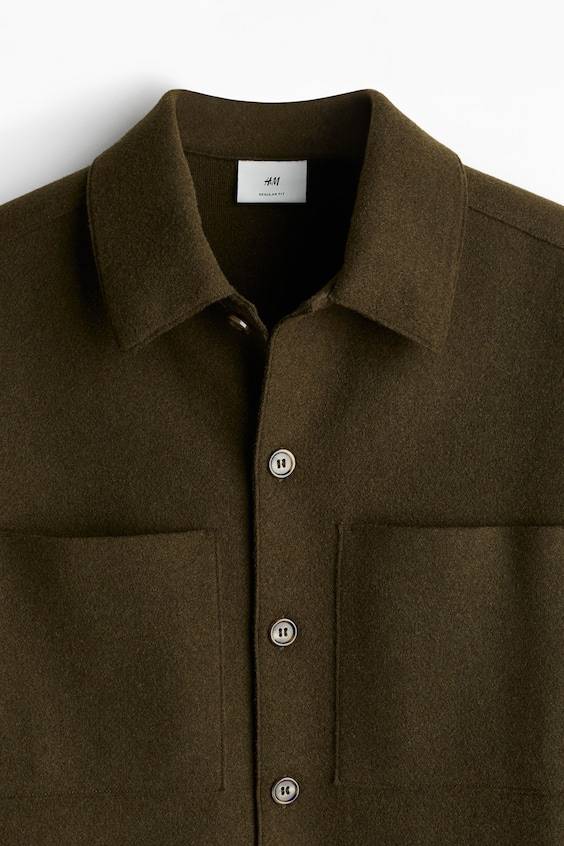 HM Overshirt aus Wollmix Regular Fit Großer Ausverkauf