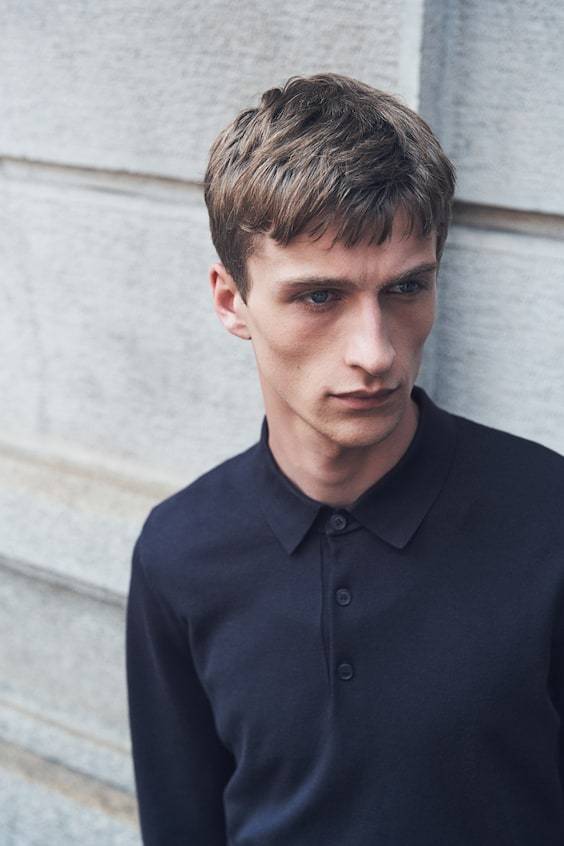 HM Feinstrick-Poloshirt in Slim Fit Begrenztes Angebot
