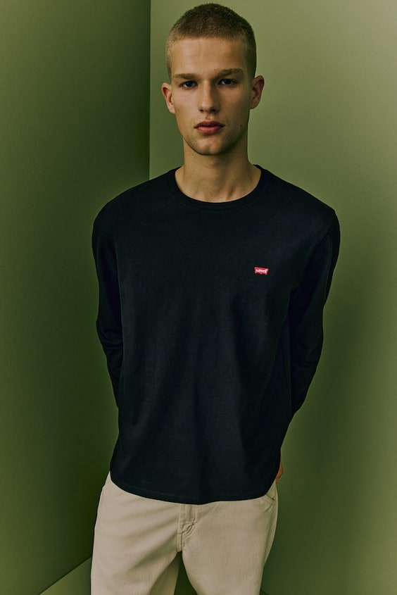 HM Men's Original Housemark Long-sleeve T-shirt Saisonschlussverkauf