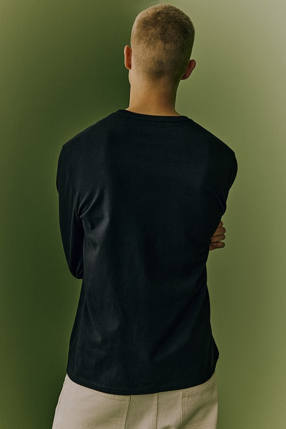 HM Men's Original Housemark Long-sleeve T-shirt Saisonschlussverkauf