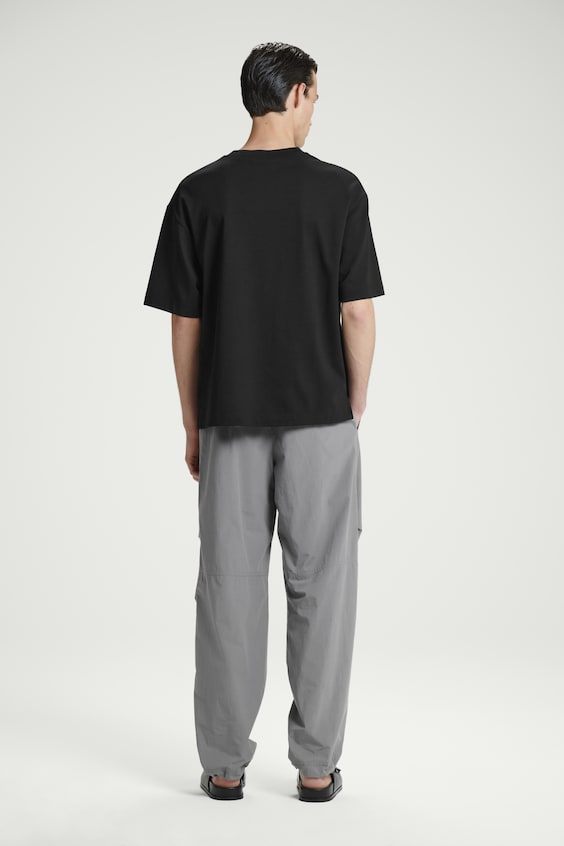 HM BAUMWOLLHOSE MIT WEITEM BEIN UND ELASTISCHEM BUND Cyber Monday