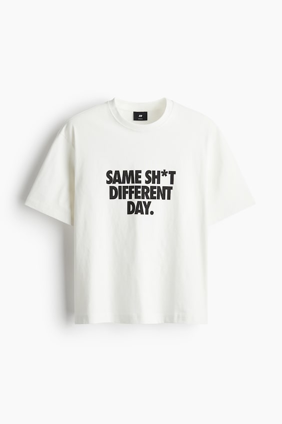 HM Bedrucktes T-Shirt in Loose Fit Osterangebot
