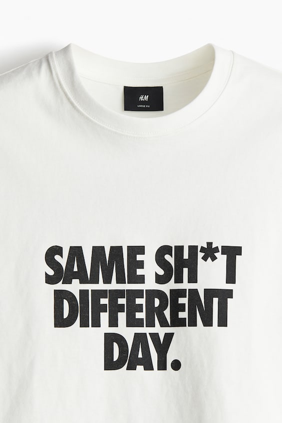 HM Bedrucktes T-Shirt in Loose Fit Osterangebot