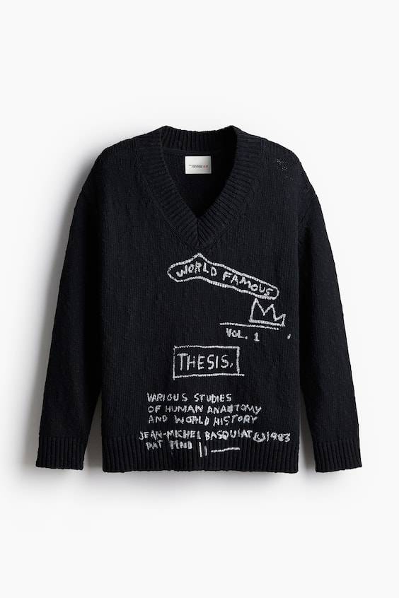 HM V-Pullover aus Baumwolle in Loose Fit Heißer Verkauf