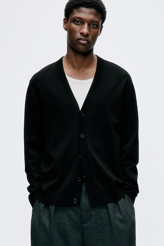 HM Feinstrick-Cardigan in Regular Fit Top Angebot