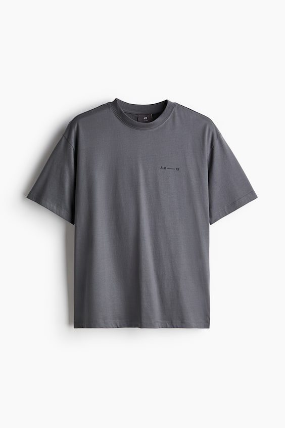 HM Bedrucktes T-Shirt in Loose Fit Zeitlich begrenztes Angebot