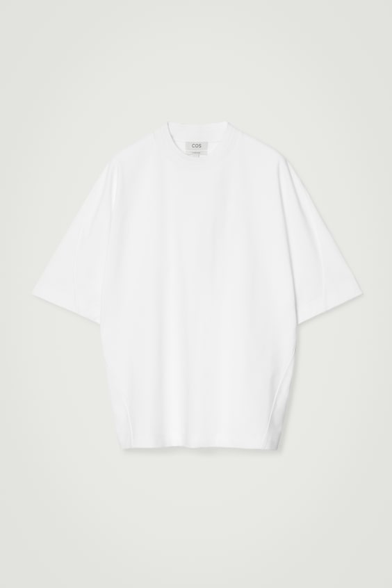 HM GEWICHTIGES OVERSIZED-T-SHIRT MIT KRAGEN Saisonale Angebote