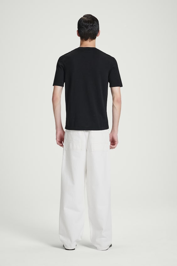 HM SCHMAL GESCHNITTENES STRICK-T-SHIRT AUS SEIDE Tägliche Deals